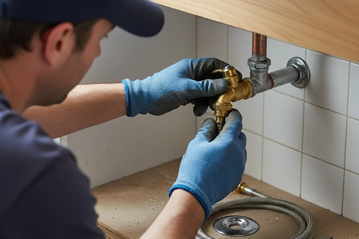 Shutoff valve and fitting work during Faucet and Fixture Repair in Bainbridge Island